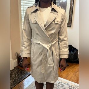 Womens Beige Trench Coat